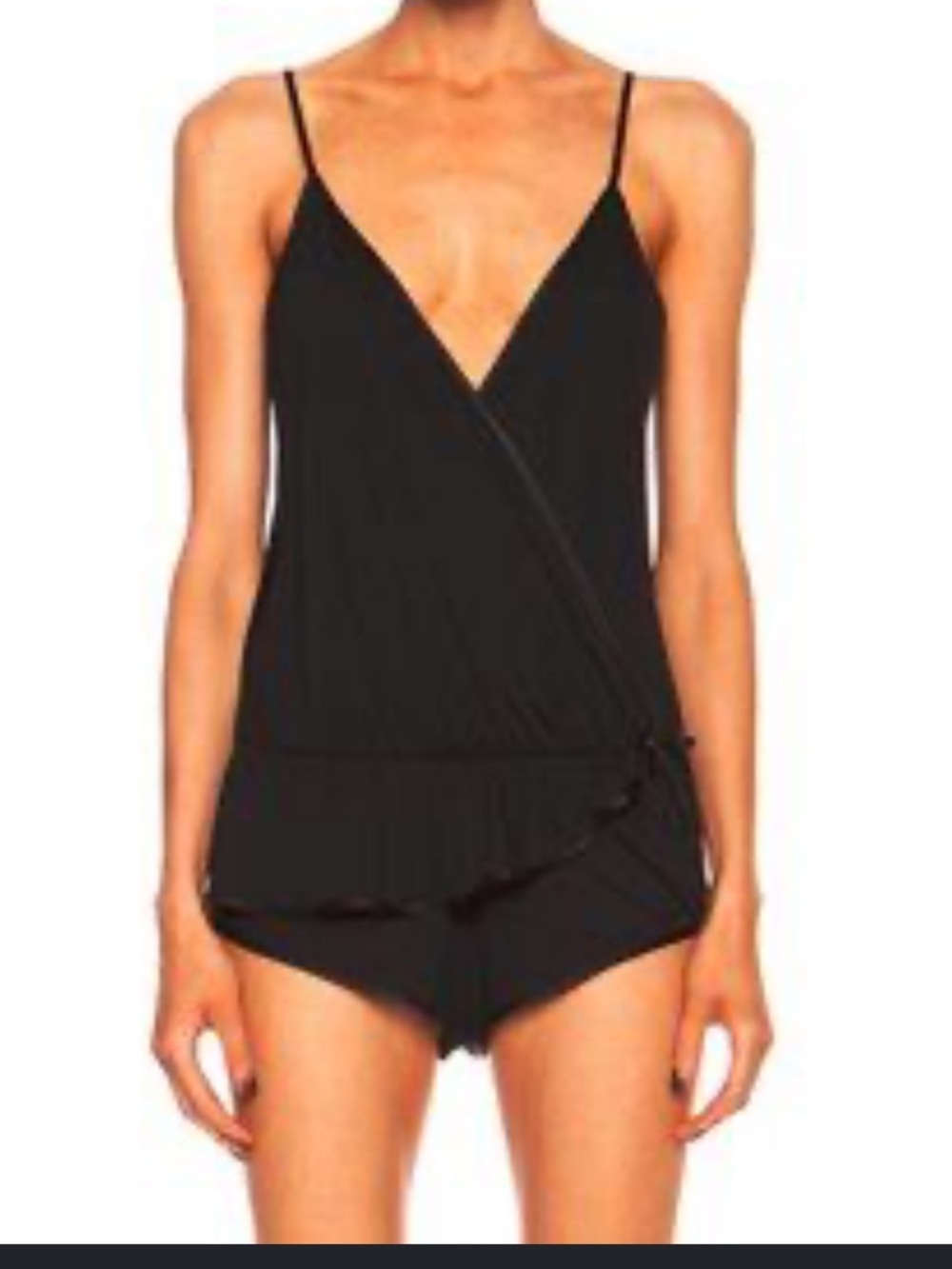 Kiki de Montparnasse In Time Silk Jersey Wrap Teddy Black Small NWT